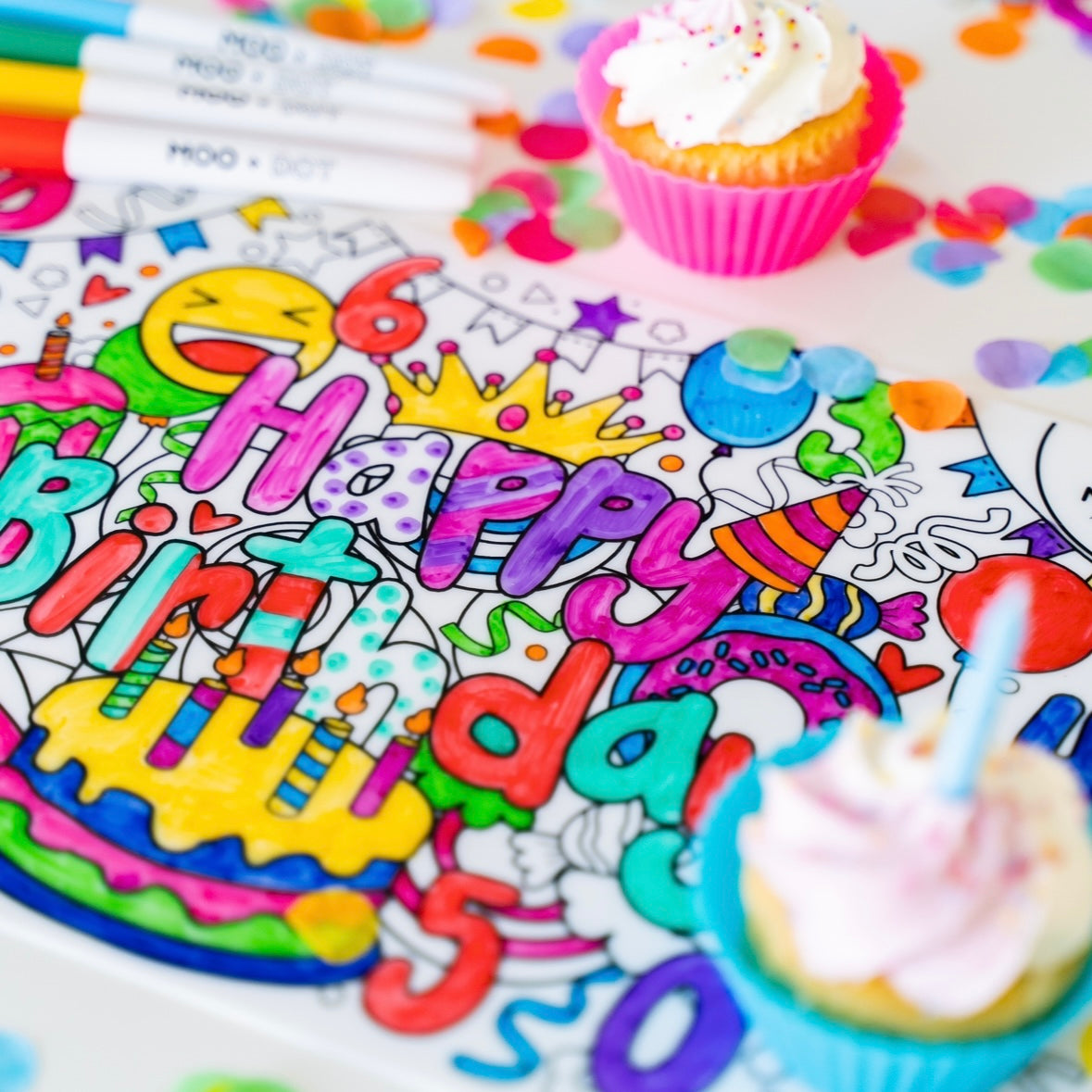 Happy Birthday Mini Mat Set