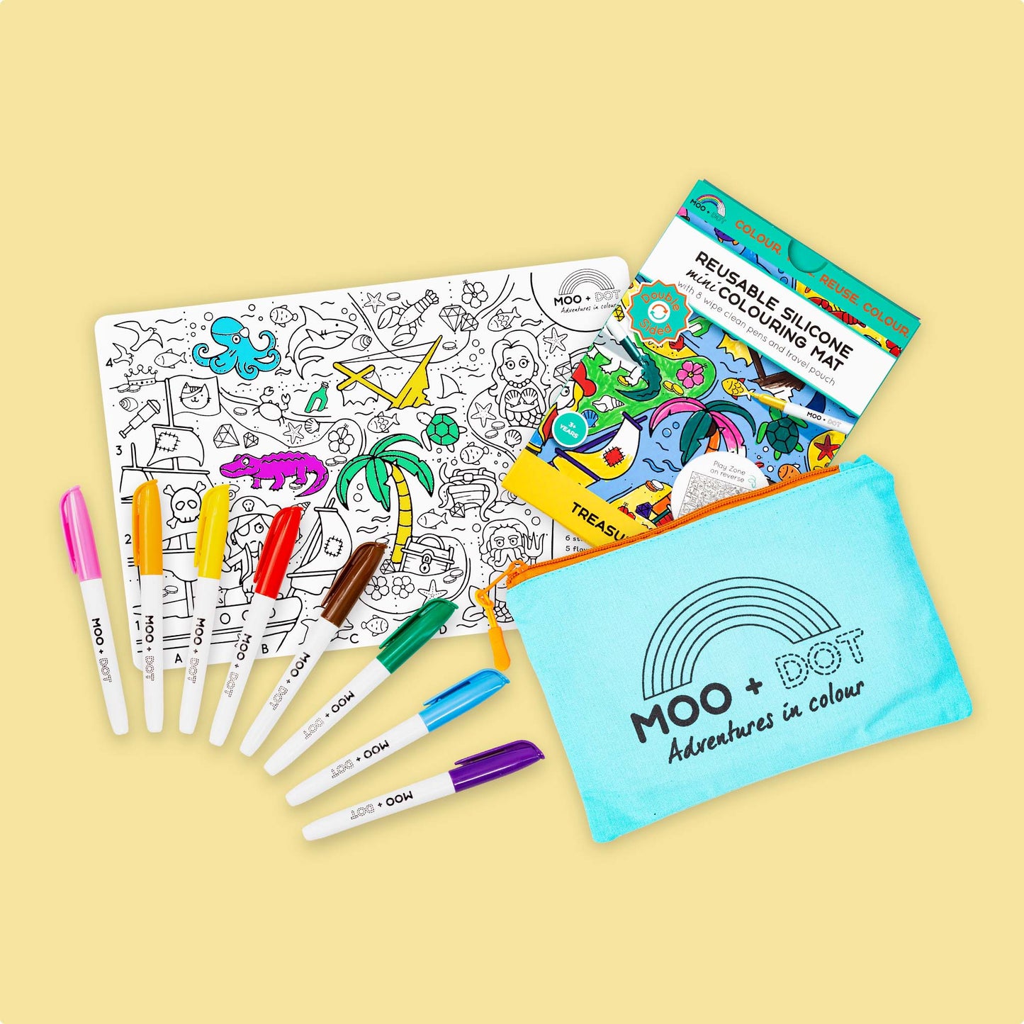 Treasure Map Mat Set