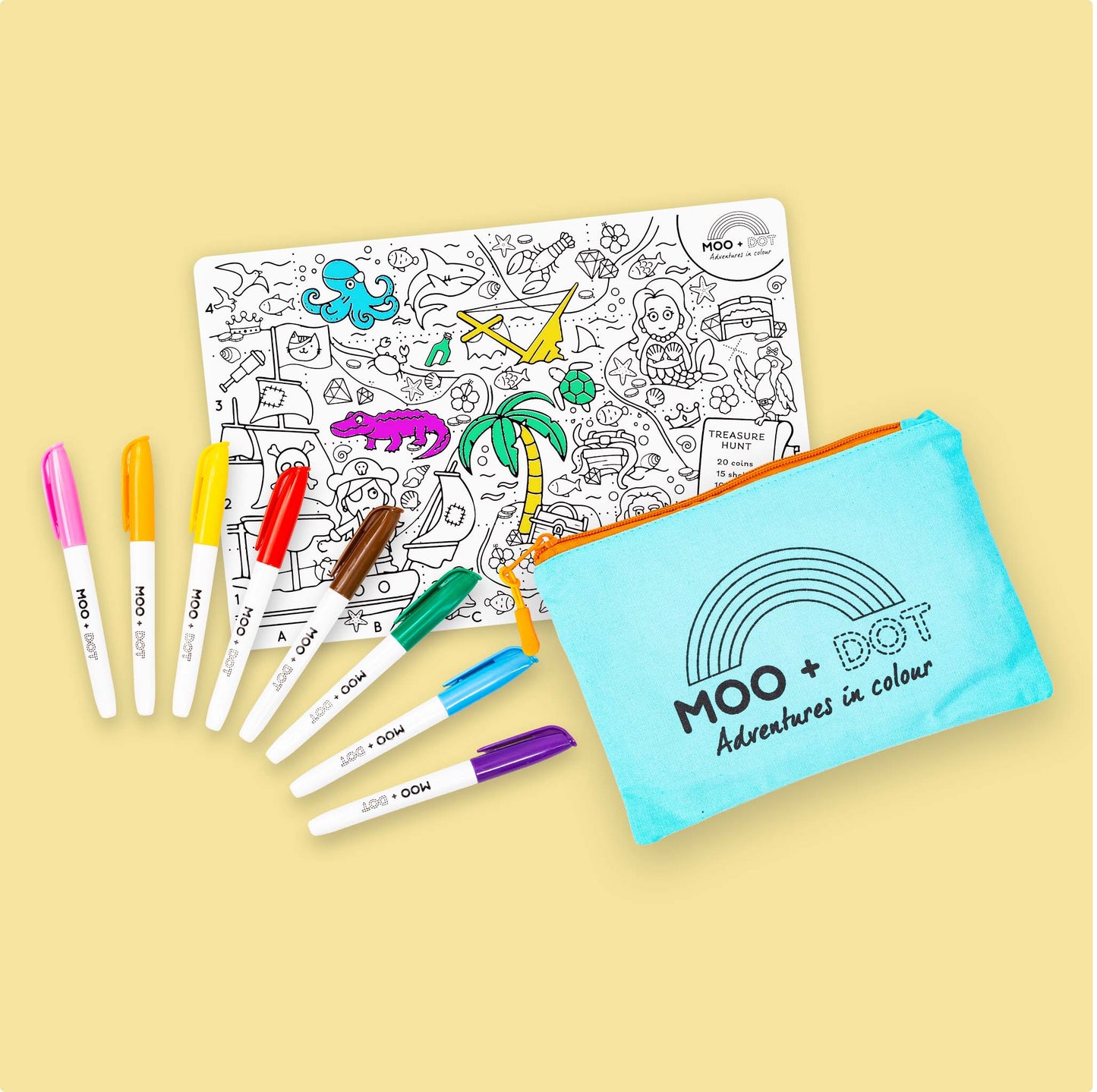 Treasure Map Mat Set