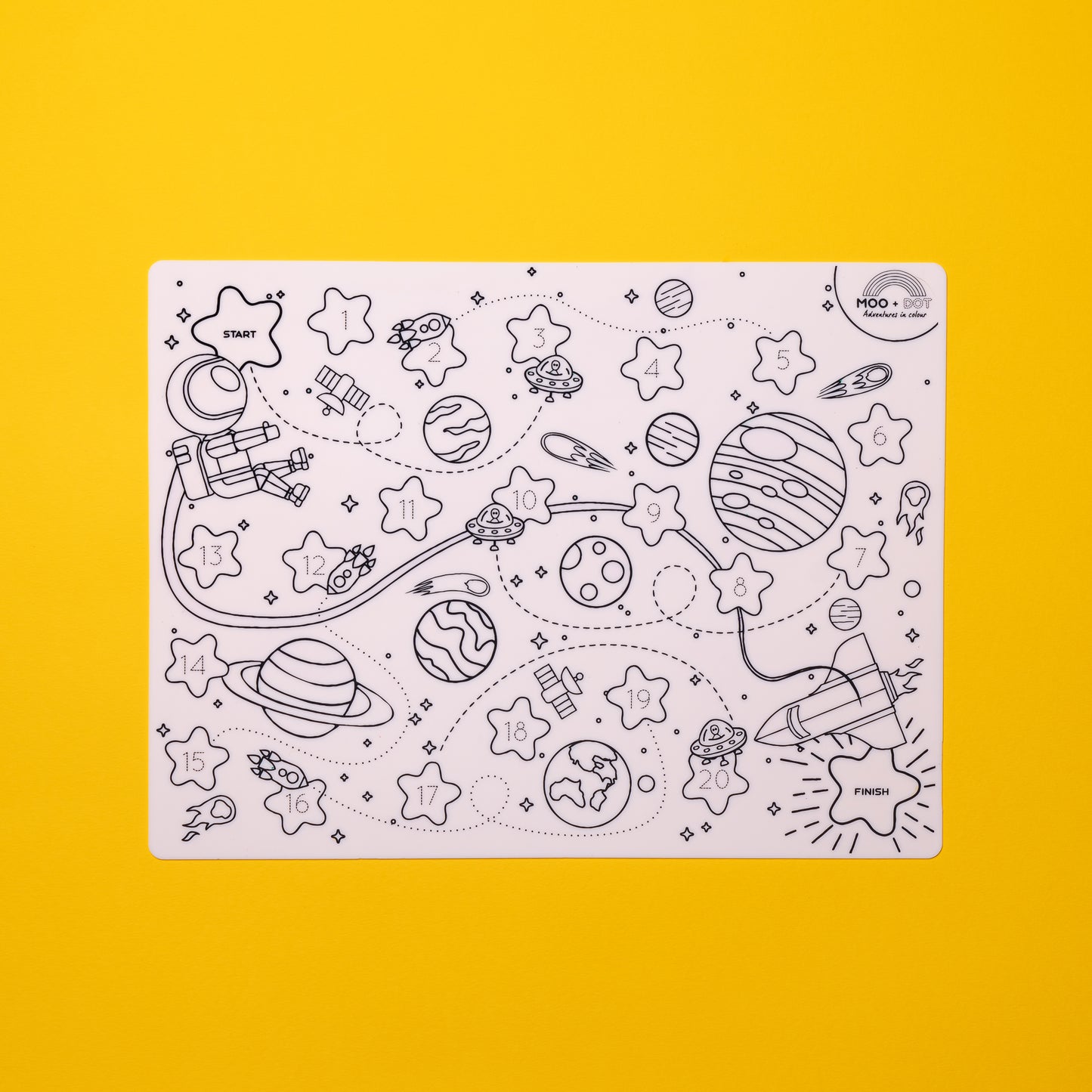 Race Through Space Mat Set