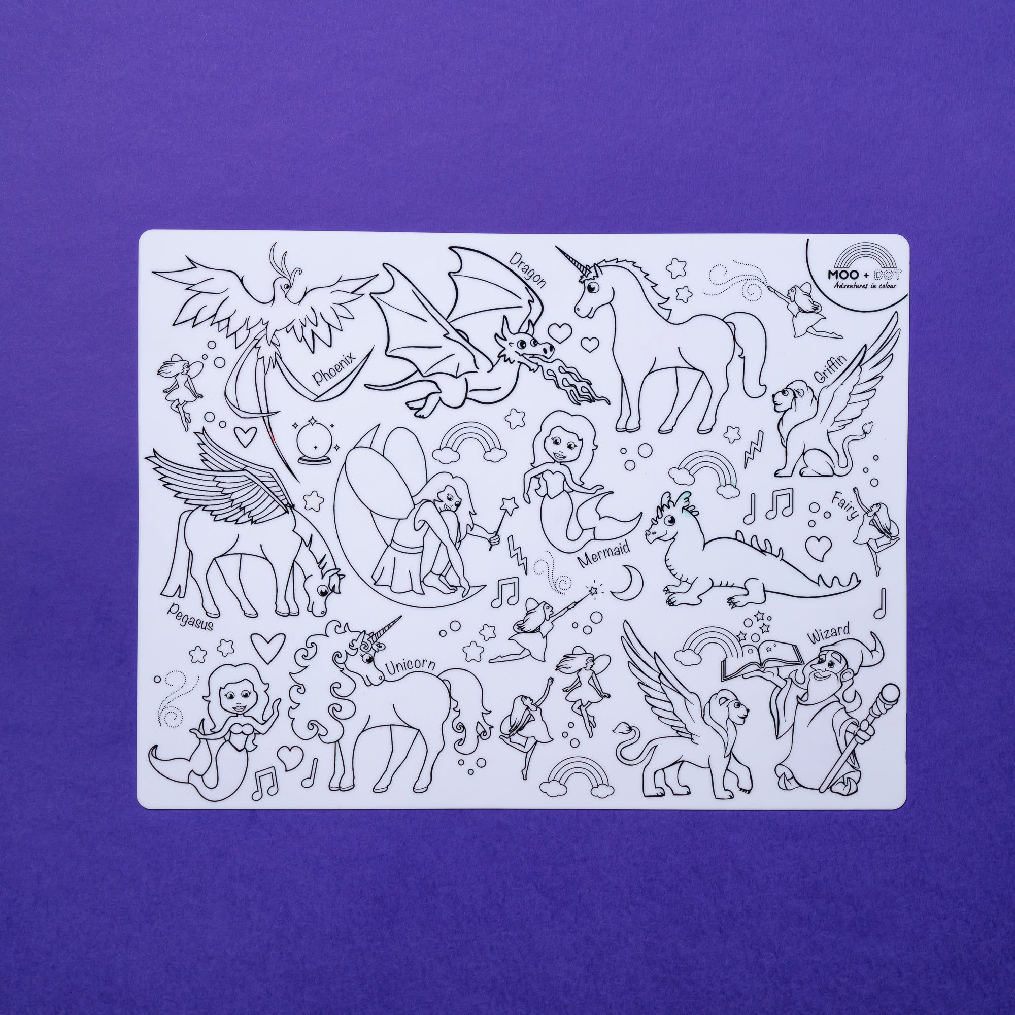 Mythical Creatures Mat Set – Moo and Dot